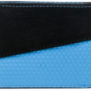 yzohu JEWUNO Star SciFi Trek Blue Science Logo Leather Bi Fold Wallet