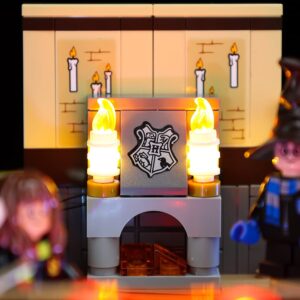 Kyglaring LED Lighting Kit Only Lights Set Designed for Lego Harry Potter Hogwarts Magical Trunk 76399 Model Building Kit - without Lego Set (Standard Version)