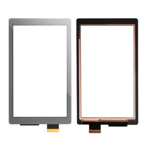 Replacement Touch Screen Digitizer for Nintendo Switch Lite, Include Screen Protector and Adhesive (Dark Grey)