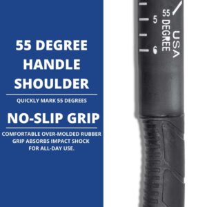 Boss Hammer Construction Grade Ti64 Titanium Hammer with Tough-Fiber Shock-Absorbing Fiberglass Handle - 12 oz, No-Slip Grip, Milled Faced - BH12TIPFM