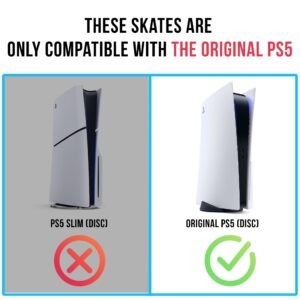 Glistco Skates - Horizontal Stand Compatible with PS5 - Disc Edition (Blue)