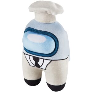 p.m.i. among us plush buddies | 8-inch-tall among us plushie collectibles | playable among us toys | among us kids’ toys licensed plush (white my name chef)