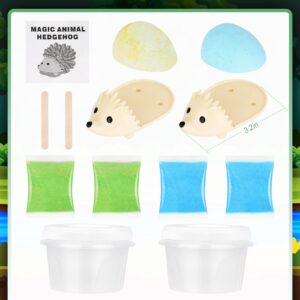 sdaymol Crystal Growing Kit for Kids - 2 Colors Hedgehog to Grow Fast in (24H),Science Experiments Learning & Educational Toys,Science Kits for Kids Age 8-12 STEM Project Gifts for Boys & Girls 6+