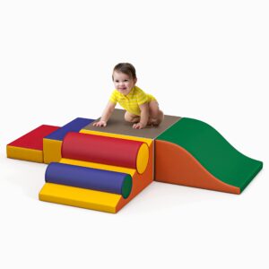 Betterhood Climbing Blocks - Kids Soft Foam Activity Playset - Toddler Soft Couch Climber Gymnastics Equipment for Crawling and Sliding at Home, Preschool