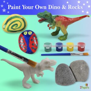 2Pepers DIY Light Up Dinosaur Nightlight Arts and Crafts for Kids, Best Birthday Gifts for Boys & Girls Ages 3 4 5 6 7 8 Years Old, Fun Stem Kit for Kids