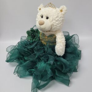 KINNEX COLLECTIONS SINCE 1997 20" Quince Anos Quinceanera Last Doll Teddy Bear with Dress (Centerpiece) ~ ARC16831-33R (Emerald Green)