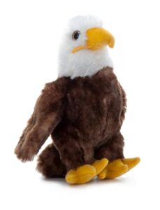 the petting zoo bald eagle stuffed animal plushie, gifts for kids, wild onez babiez zoo animals, eagle plush toy 6 inches