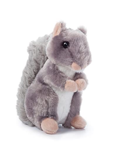 The Petting Zoo Squirrel Stuffed Animal Plushie, Gifts for Kids, Wild Onez Babiez Wildlife Animals, Squirrel Plush Toy 6 inches