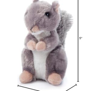 The Petting Zoo Squirrel Stuffed Animal Plushie, Gifts for Kids, Wild Onez Babiez Wildlife Animals, Squirrel Plush Toy 6 inches