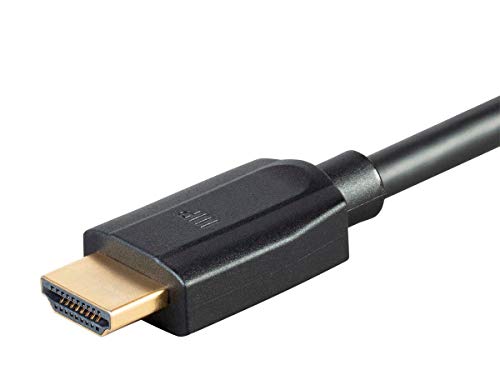 Monoprice 8K Ultra High Speed HDMI Cable - HDMI 2.1, 8K@60Hz, 4K@120Hz, 48Gbps, HDR, VRR, 15ft, Black