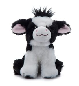 the petting zoo cow stuffed animal plushie, gifts for kids, wild onez babiez farm animals, cow plush toy 6 inches