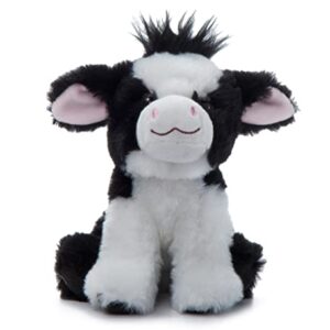 The Petting Zoo Cow Stuffed Animal Plushie, Gifts for Kids, Wild Onez Babiez Farm Animals, Cow Plush Toy 6 inches