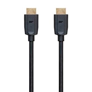 Monoprice 8K Ultra High Speed HDMI Cable - HDMI 2.1, 8K@60Hz, 4K@120Hz, 48Gbps, HDR, VRR, 15ft, Black