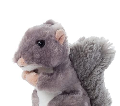 The Petting Zoo Squirrel Stuffed Animal Plushie, Gifts for Kids, Wild Onez Babiez Wildlife Animals, Squirrel Plush Toy 6 inches