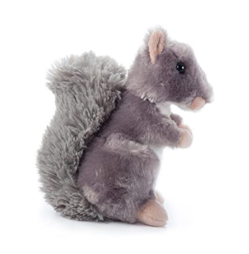 The Petting Zoo Squirrel Stuffed Animal Plushie, Gifts for Kids, Wild Onez Babiez Wildlife Animals, Squirrel Plush Toy 6 inches