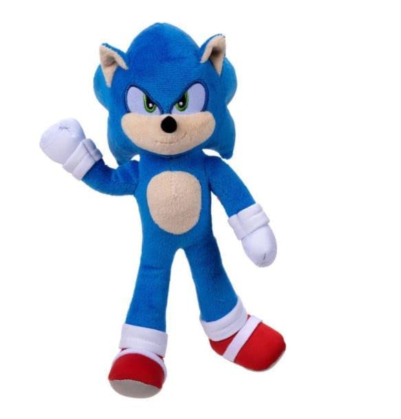 Sonic The Hedgehog 2 The Movie Plush Figure Collection Sonic Tales Knuckles (Sonic (9 inch))