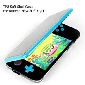 Protective Sleeve Transparent Soft Shell Housing Protected Cover TPU Case for New 2DS XL LL TPU Material