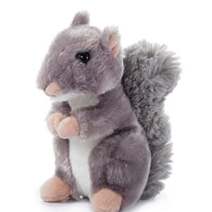 The Petting Zoo Squirrel Stuffed Animal Plushie, Gifts for Kids, Wild Onez Babiez Wildlife Animals, Squirrel Plush Toy 6 inches