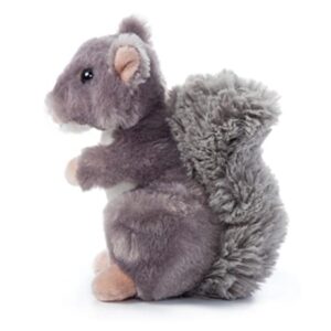 The Petting Zoo Squirrel Stuffed Animal Plushie, Gifts for Kids, Wild Onez Babiez Wildlife Animals, Squirrel Plush Toy 6 inches