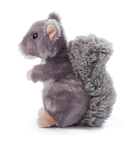 The Petting Zoo Squirrel Stuffed Animal Plushie, Gifts for Kids, Wild Onez Babiez Wildlife Animals, Squirrel Plush Toy 6 inches