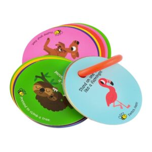 MOLLYBEE KIDS Toddler Action Cards Animal Moves and Sounds, Gifts for Ages 2+