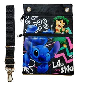 Lilo Stitch Black Mini Cross body Shoulder Multi Purpose Small Crossbody bag