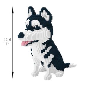 BDYDT Dog Husky Micro Building Blocks Set（2524PCS） Gift for Adults and Kids