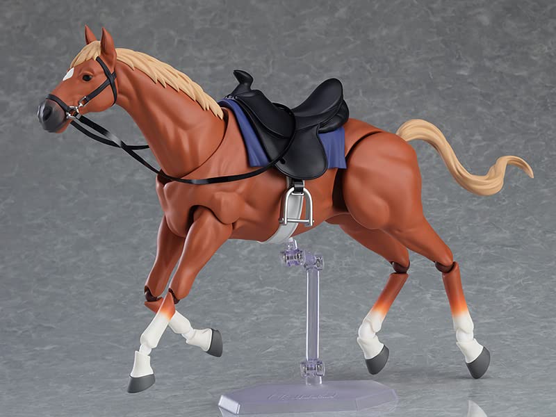 Max Factory figma Horse ver.2 [Chestnut Wool] Non-Scale Plastic Painted Action Figure, M06819