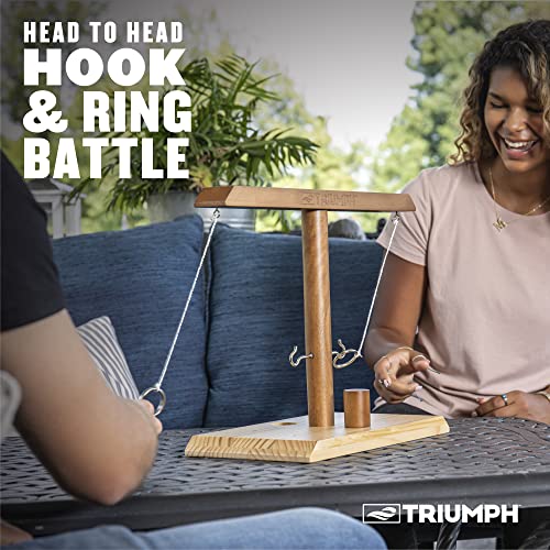 Triumph Sports Hook and Ring Battle – Ring Toss Game for Adults and Kids