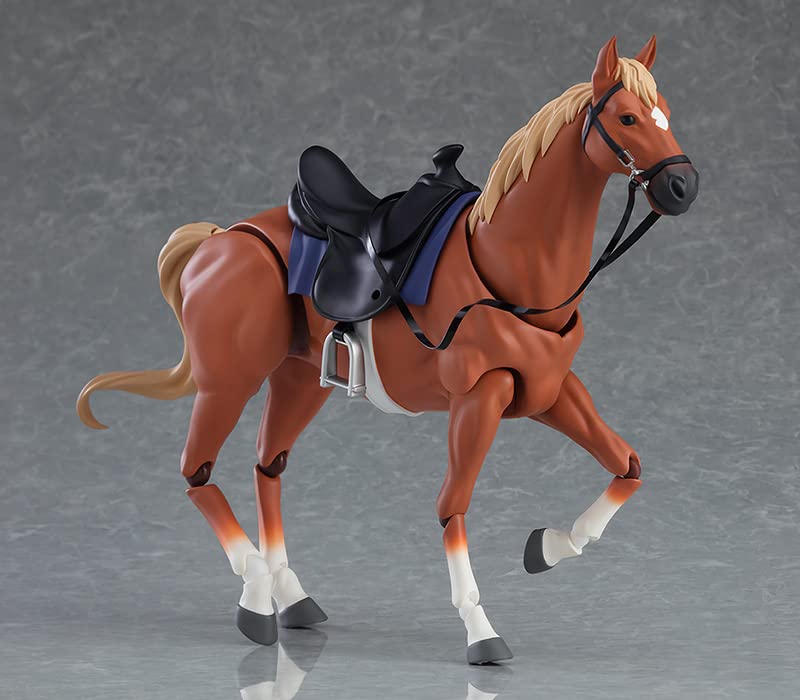 Max Factory figma Horse ver.2 [Chestnut Wool] Non-Scale Plastic Painted Action Figure, M06819