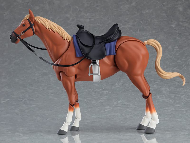 Max Factory figma Horse ver.2 [Chestnut Wool] Non-Scale Plastic Painted Action Figure, M06819