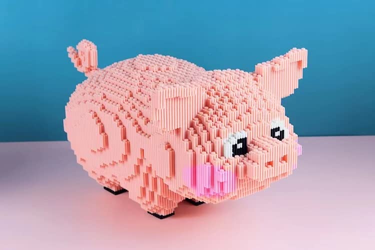 BDYDT Animal Pig Micro Building Blocks Set（2745PCS） Gift for Adults and Kids