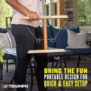 Triumph Sports Hook and Ring Battle – Ring Toss Game for Adults and Kids