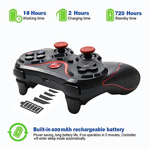 Megadream Android Game Controller, Key Mapping Function Wireless Gaming Controller Gamepad Compatible with PUBG Mobile, Call of Duty Mobile, for Android Phone & Tablet, Samsung, Redmi, Motorola, TCL, Oneplus - Not for iOS/PC