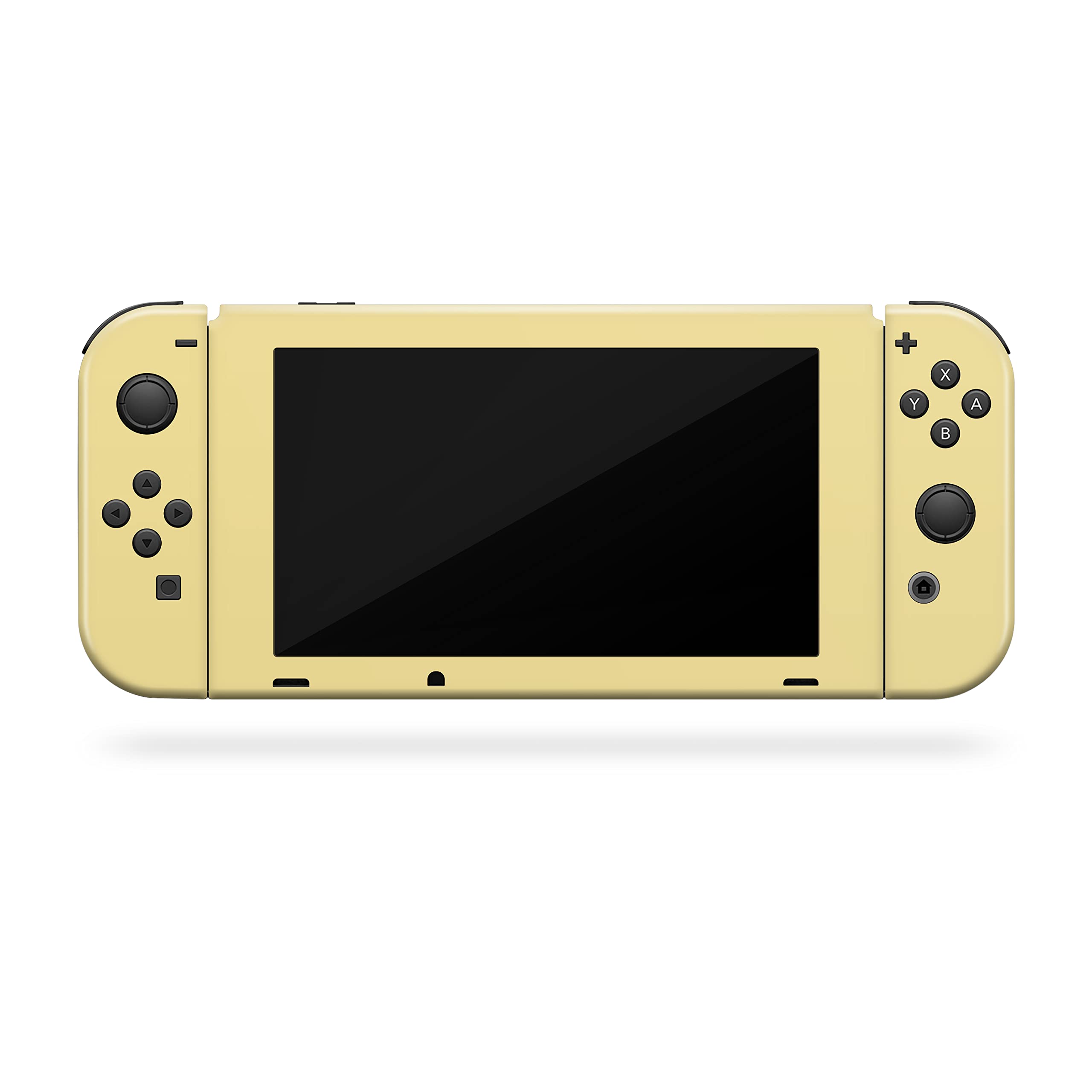 Tacky Design Classic Pastel Solid Color, Yellow, and Orang Skin Compatible with Nintendo Switch, Skin Vinyl 3m Stickers Moon Full wrap Cover (Yellow)