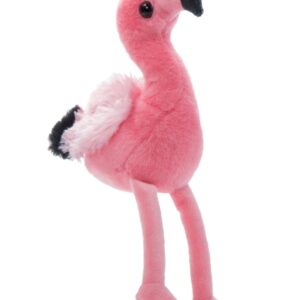 The Petting Zoo Flamingo Stuffed Animal Plushie, Gifts for Kids, Wild Onez Babiez Zoo Animals, Flamingo Plush Toy 6 inches