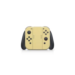 Tacky Design Classic Pastel Solid Color, Yellow, and Orang Skin Compatible with Nintendo Switch, Skin Vinyl 3m Stickers Moon Full wrap Cover (Yellow)