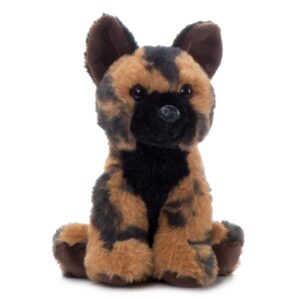 The Petting Zoo African Wild Dog Stuffed Animal Plushie, Gifts for Kids, Wild Onez Babiez Zoo Animals, Zoologee African Wild Dog Plush Toy 6 inches