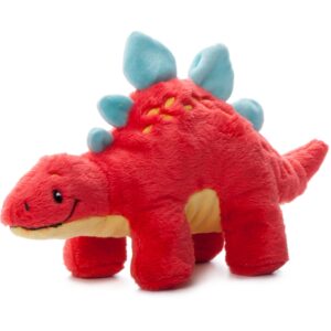 The Petting Zoo Baby Stegosaurus Stuffed Animal Plushie, Dinosaur Animals, ZOOLOGEE Red Dinosaur Plush Toy 11 inches