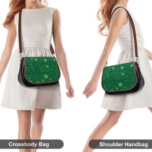 St. Patrick's Day Women's Vintage Crossbody Shoulder Bag Leather Handbags Small Purse