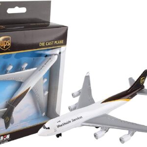 Matty's Toy Stop Daron UPS (United Parcel Service) Package Truck & Plane Deluxe Gift Set Bundle with Exclusive Storage Bag - 2 Pack