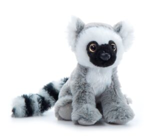 the petting zoo ringtailed lemur stuffed animal plushie, gifts for kids, wild onez babiez zoo animals, lemur plush toy 6 inches