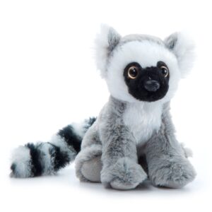 The Petting Zoo Ringtailed Lemur Stuffed Animal Plushie, Gifts for Kids, Wild Onez Babiez Zoo Animals, Lemur Plush Toy 6 inches