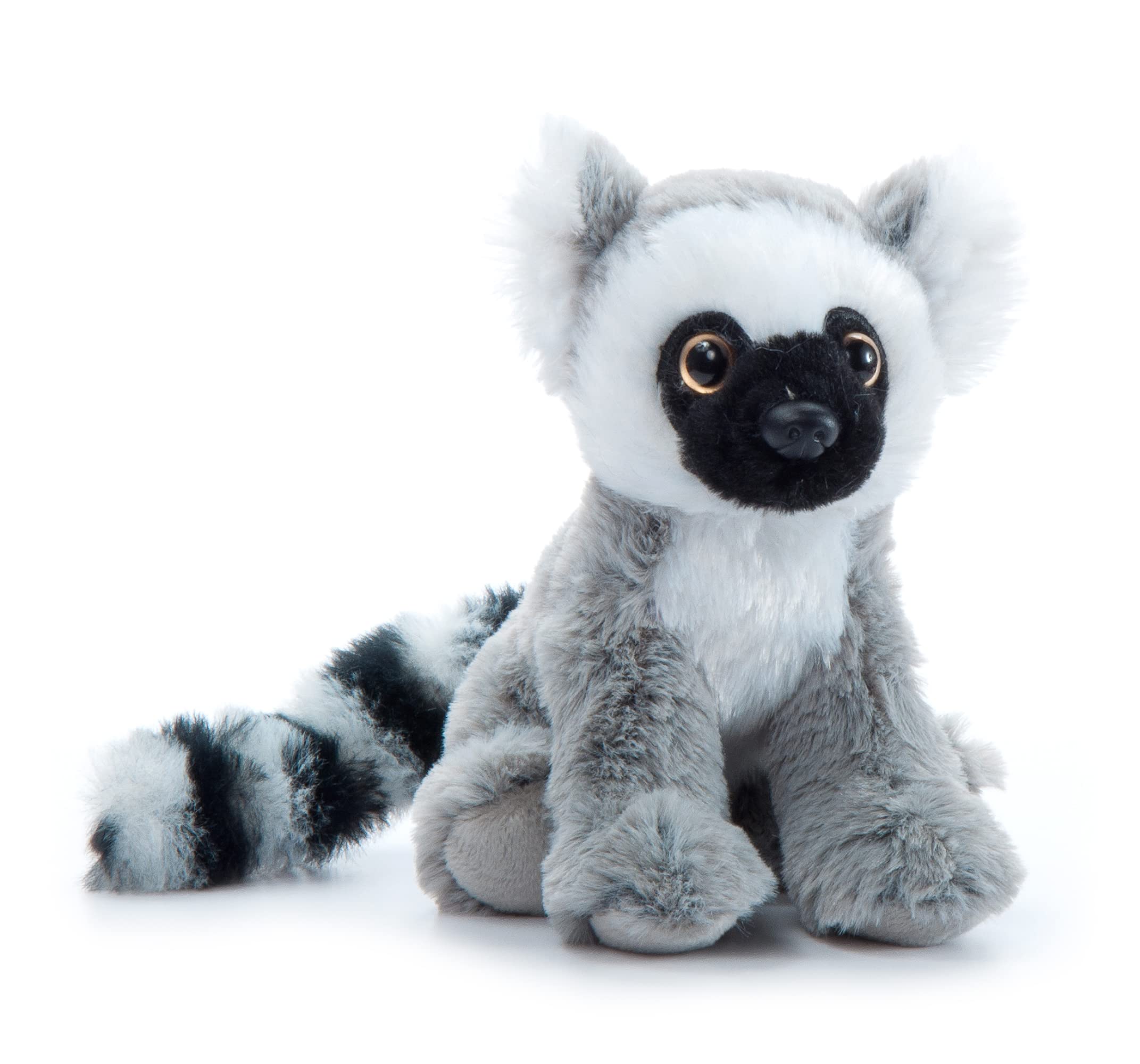 The Petting Zoo Ringtailed Lemur Stuffed Animal Plushie, Gifts for Kids, Wild Onez Babiez Zoo Animals, Lemur Plush Toy 6 inches