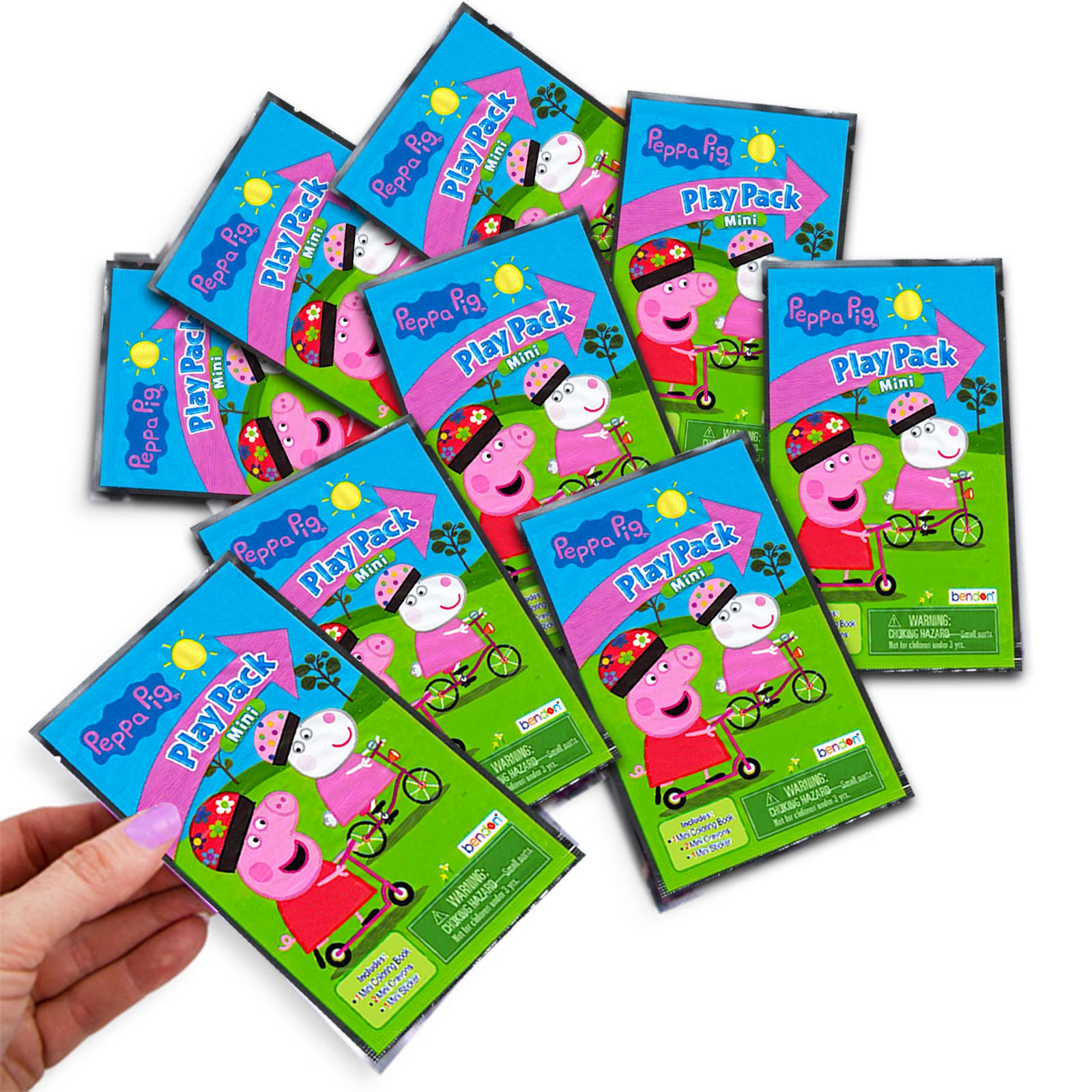 Peppa Pig Mini Party Favors Set for Kids - Bundle with 24 Mini Peppa Pig Grab n Go Play Packs with Coloring Pages, Stickers and More (Peppa Pig Birthday Party Supplies)