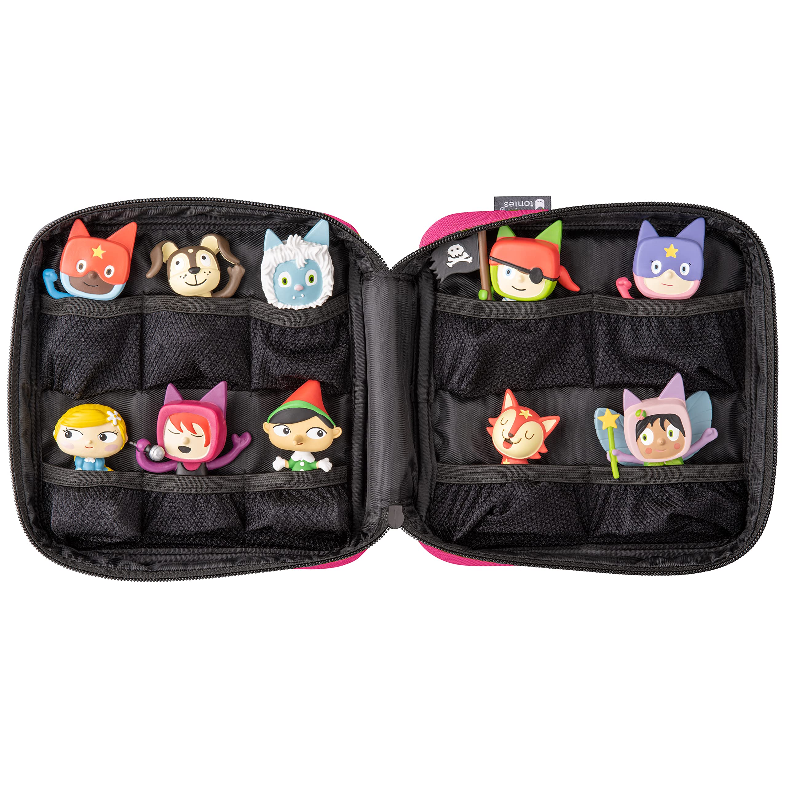 Tonies Carrying Case - Secure Protection for up to 10 Characters - Pink