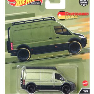 Hot Wheels Car Culture Circuit Legend, Premium 1:64 Scale Die-Cast Mercedes-Benz Sprinter Van, Deutschland Design, Collectable Vehicle