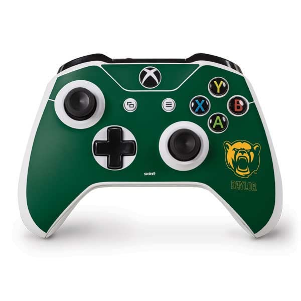 Skinit Decal Gaming Skin Compatible with Xbox One S Controller - Officially Licensed College Baylor Mascot Design