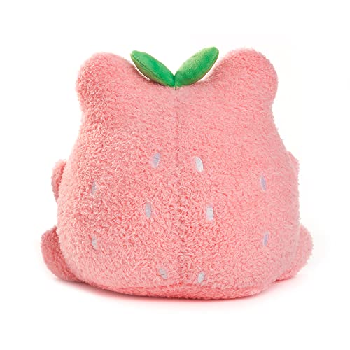 Cuddle Barn PlushGoals - Strawberry Wawa Super Soft Cute Kawaii Froggie Dressed As Fruit Collectible Stuffed Animal Plush Toy, 9 inches