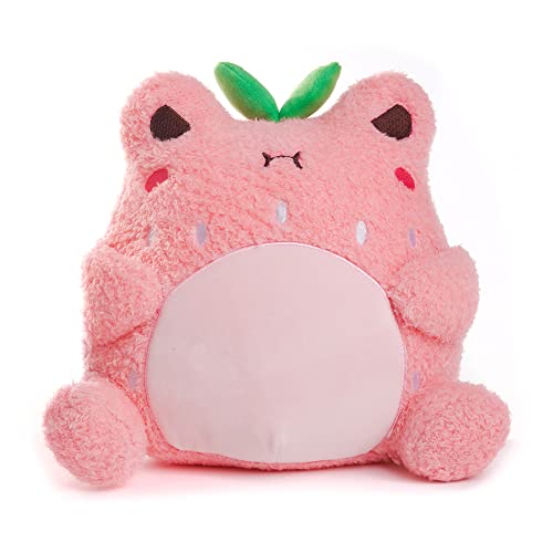 Cuddle Barn PlushGoals - Strawberry Wawa Super Soft Cute Kawaii Froggie Dressed As Fruit Collectible Stuffed Animal Plush Toy, 9 inches